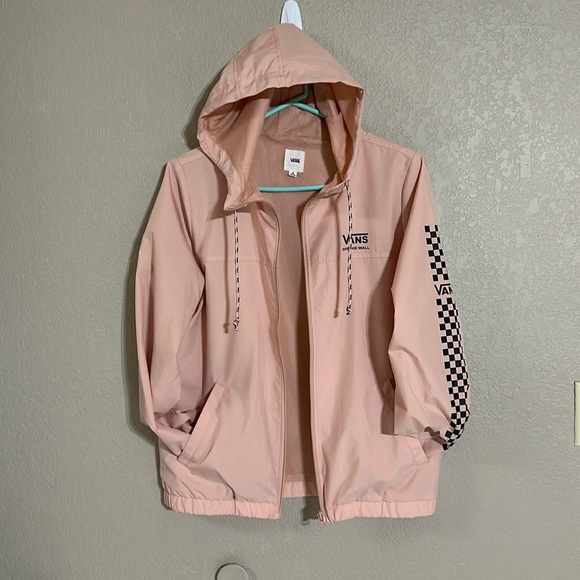 Vans Peach nude wind breaker lightweight off the wall - Picture 6 of 9